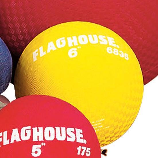 FlagHouse Playground Ball, 6 Inches, Red 2121210